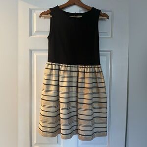 Crewcuts Dress Girl Black Gold Sleeveless Special Occasion Party Holiday Size 12